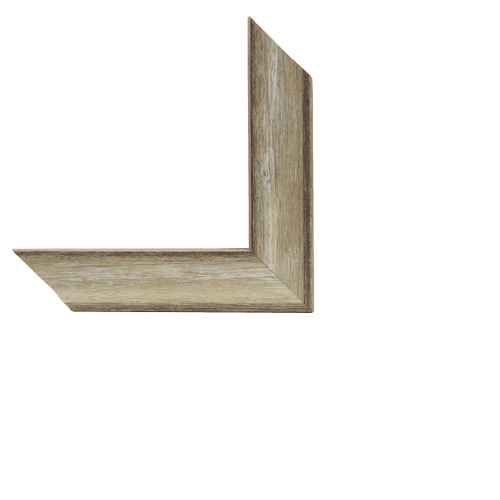 Moldura con perfil grisáceo 4 cm