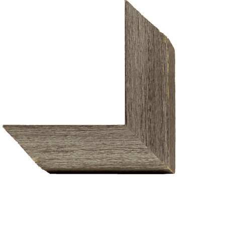 Moldura gris rustica con forma angulosa