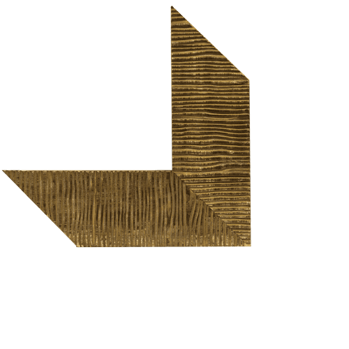 Moldura dorada acabado dorado rugoso